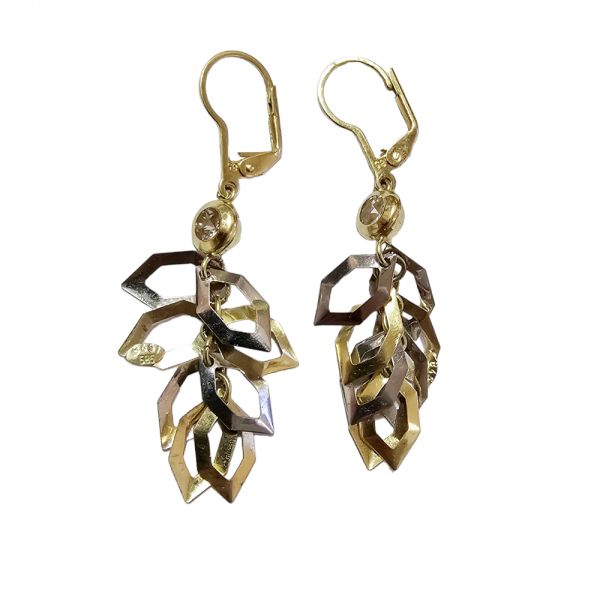 Naušnice 14-karatno zlato