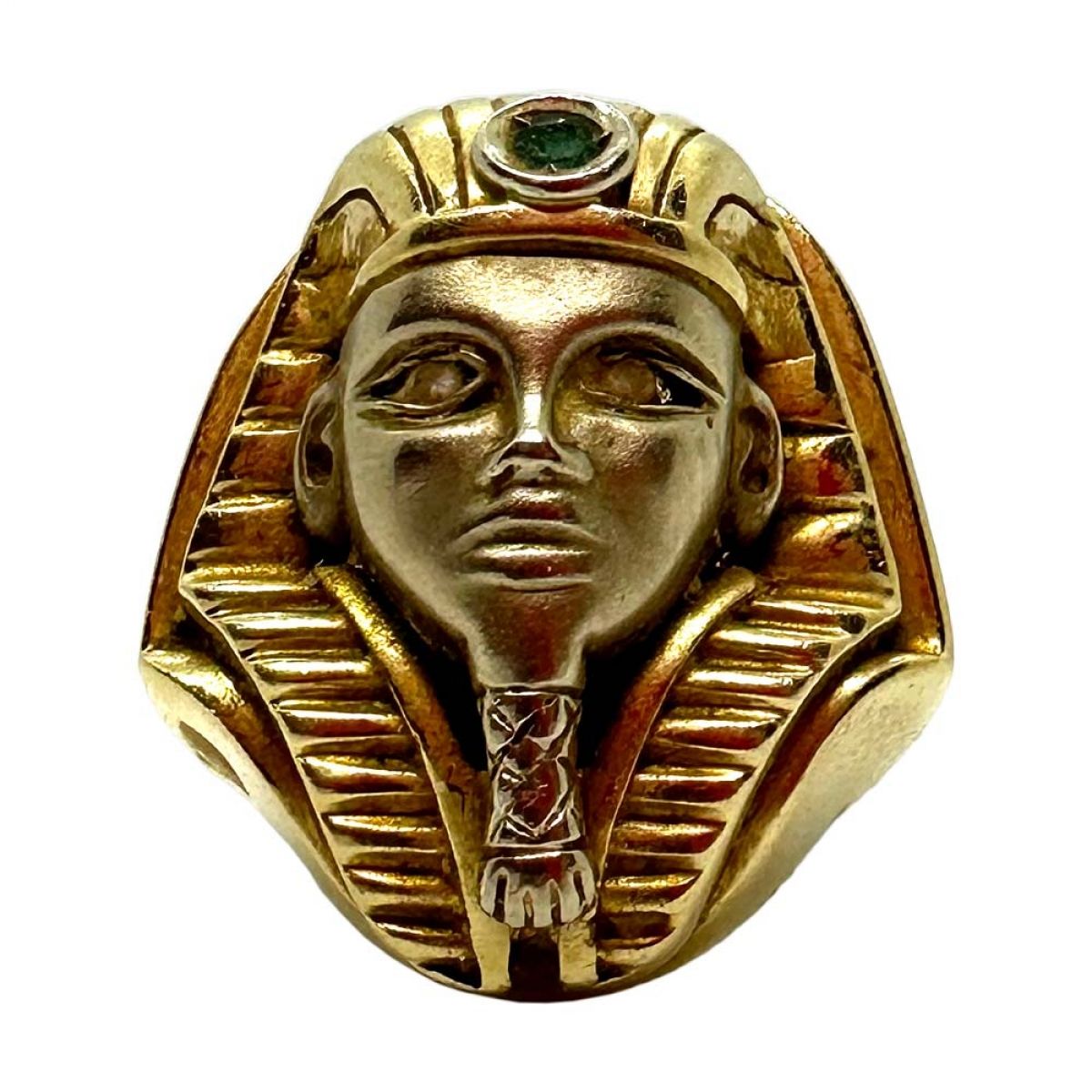 Zlatni prsten u obliku faraonske glave