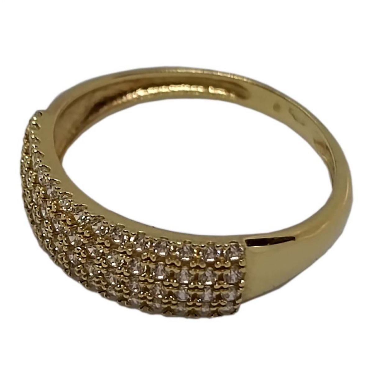 Zlatni prsten s malim cirkonima
