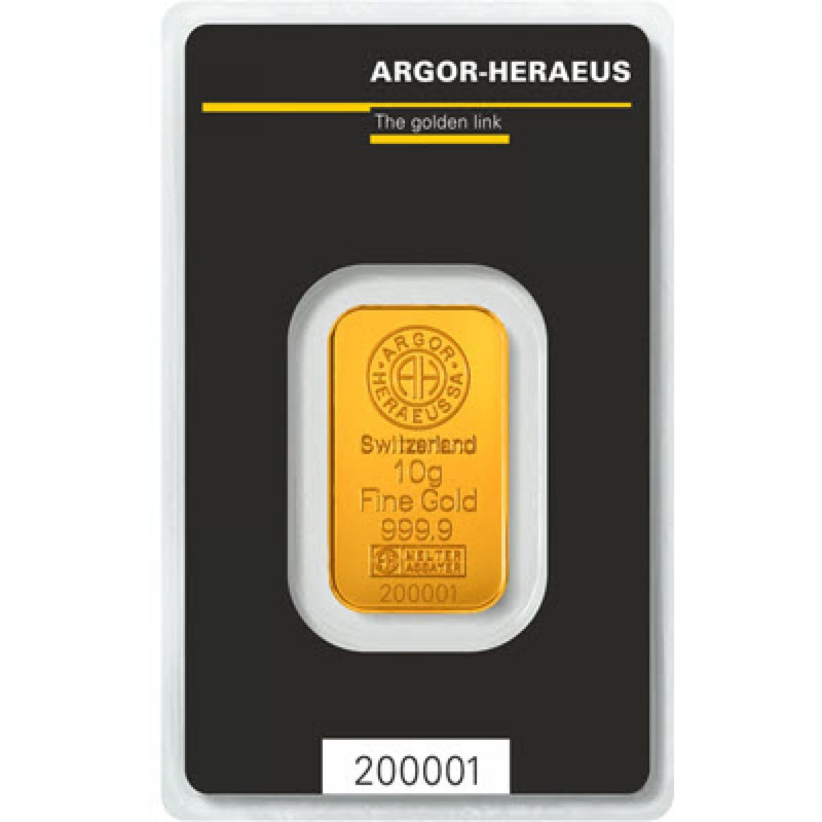 10 grama poluga Argor Heraeus