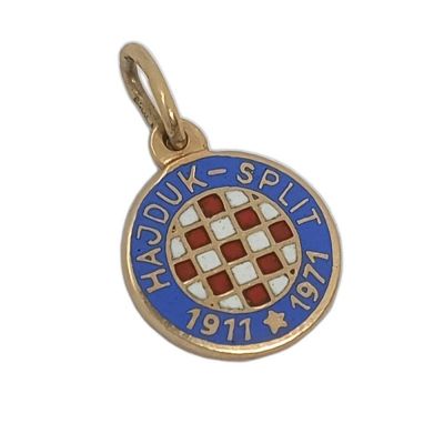 Zlatni privjesak za lančić - Grb Hajduk Split