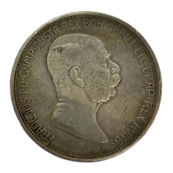 Srebrnjak 5 corona -1848.-1908.