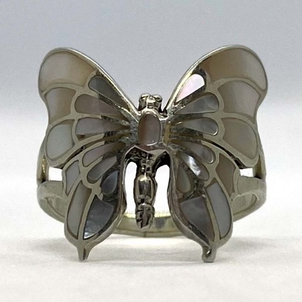 Srebrni prsten - Bijeli leptir