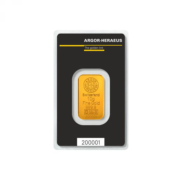 10 grama poluga Argor Heraeus